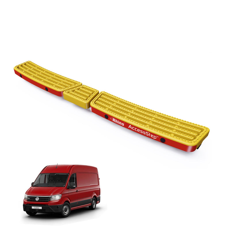 VW Crafter (2017-) Yellow Triple AccessStep - With Reverse Sensors
