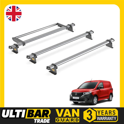Nissan Townstar Roof Rack for 2022+ 3x Roof Bars & Roller - Van Guard Trade