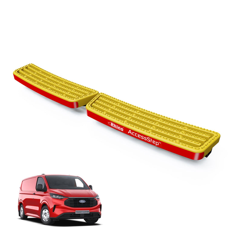 Ford Transit (2024-) Custom Yellow Twin AccessStep - No Reverse Sensors