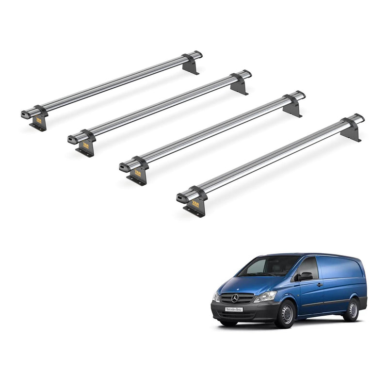 Mercedes Vito (2003-2014) - 4 Van Guard Ultibar Trade Roof Bars