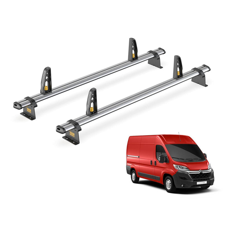 Citroen Relay Roof Rack for 2006+ H1/H2 Roof 2x Bars Van Guard UltiBar Trade