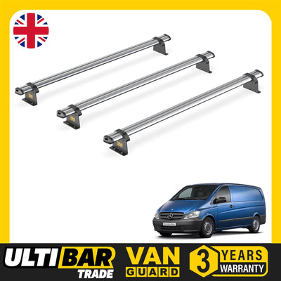 Mercedes Vito (2003-2014) - 3 Van Guard Ultibar Trade Roof Bars