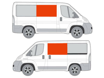 Citroen Relay (2006-) Driver and Passenger Side Fixed Window Privacy Camper Glass