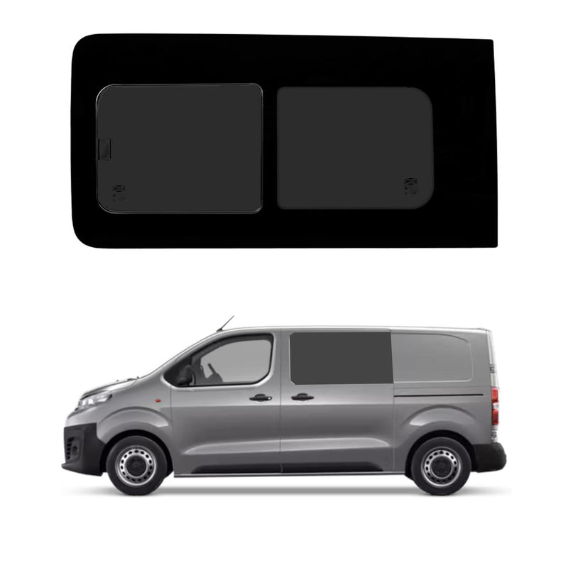 Toyota Proace (2016-) - Left Opening Right Fixed Dark Tint Windows & Fitting Kit