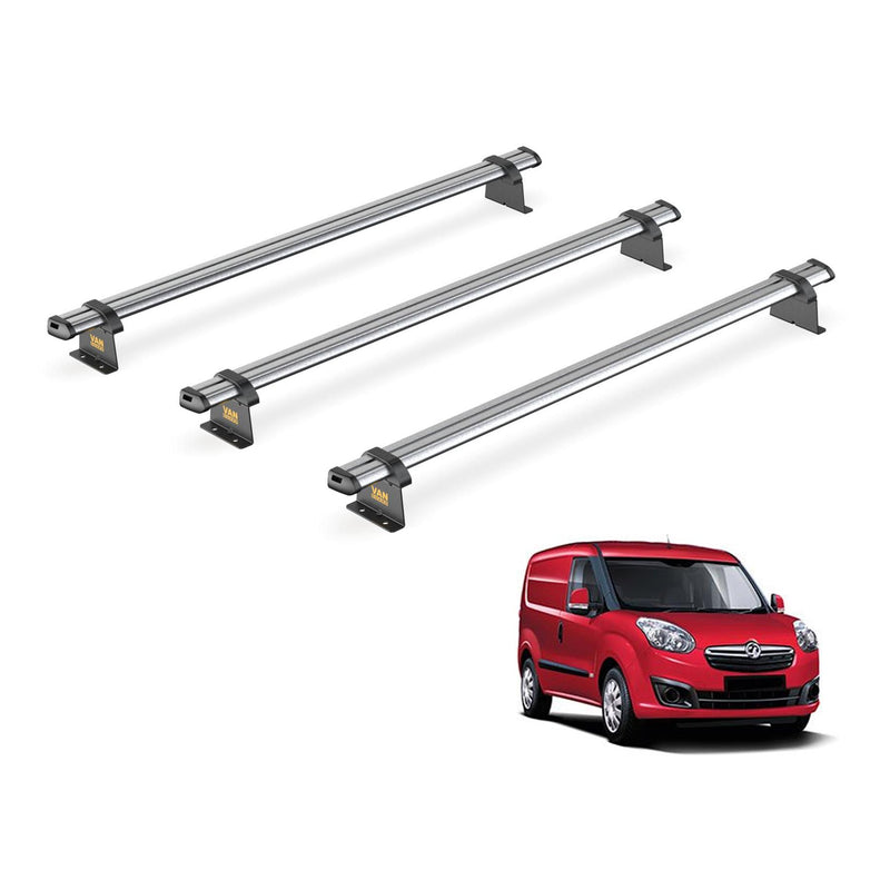 Vauxhall Combo (2012-2018) - 3 Van Guard Ultibar Trade Roof Bars