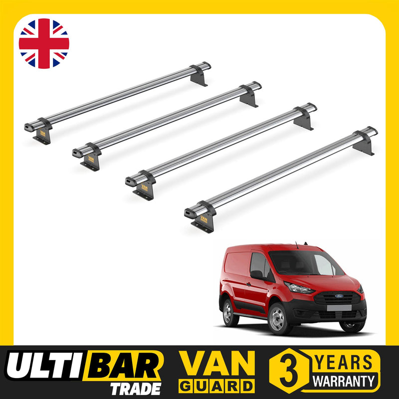 Ford Transit (2013-2023) Connect - 4 Van Guard Ultibar Trade Roof Bars