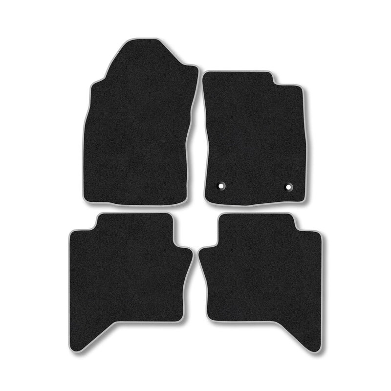 Toyota Hilux (2016-2020) Carpet Floor Mat Grey Trim