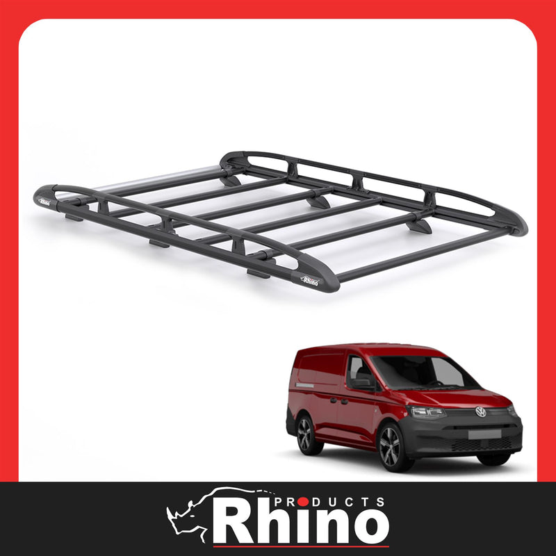 VW Caddy (2020-) - Rhino KammRack Black Roof Rack