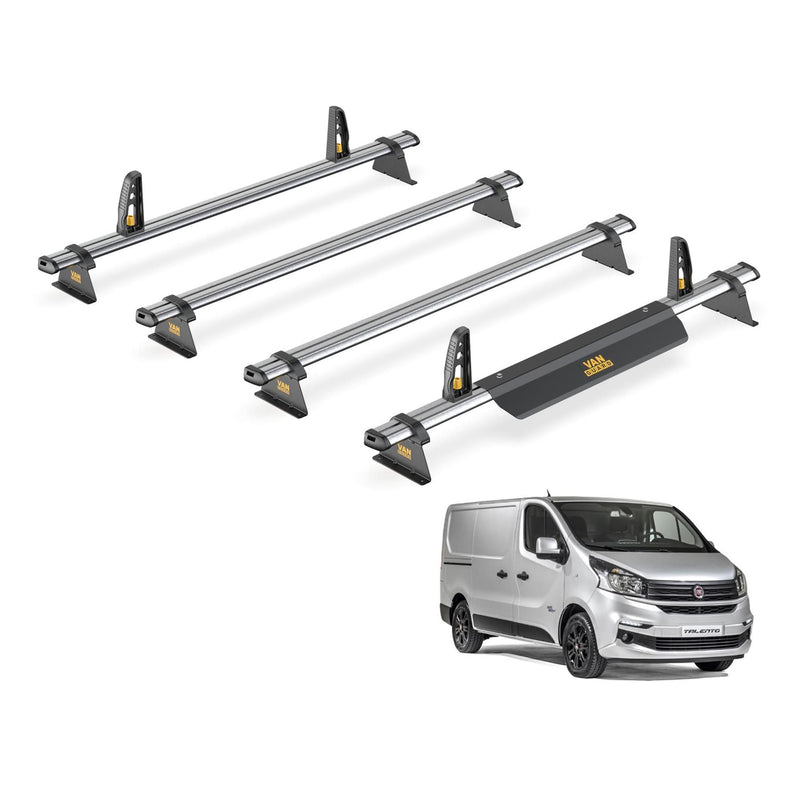 Fiat Talento Roof Rack for 2016+ Models 4x Roof Bars & Loadstops Van Guard Trade