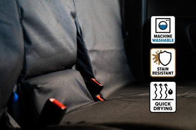 VW Transporter (T5 2010-2015) - Tailored Front Row Seat Covers in Black (1+1)