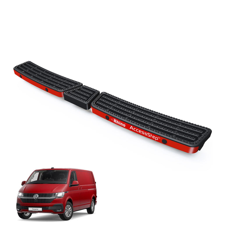 VW Transporter (2015-2024) Black Triple AccessStep - With Reverse Sensors