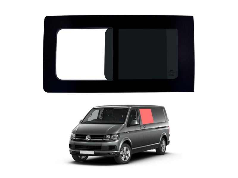 VW Transporter T6 (2015-2022) Passenger Side Opening Window Privacy Camper Glass