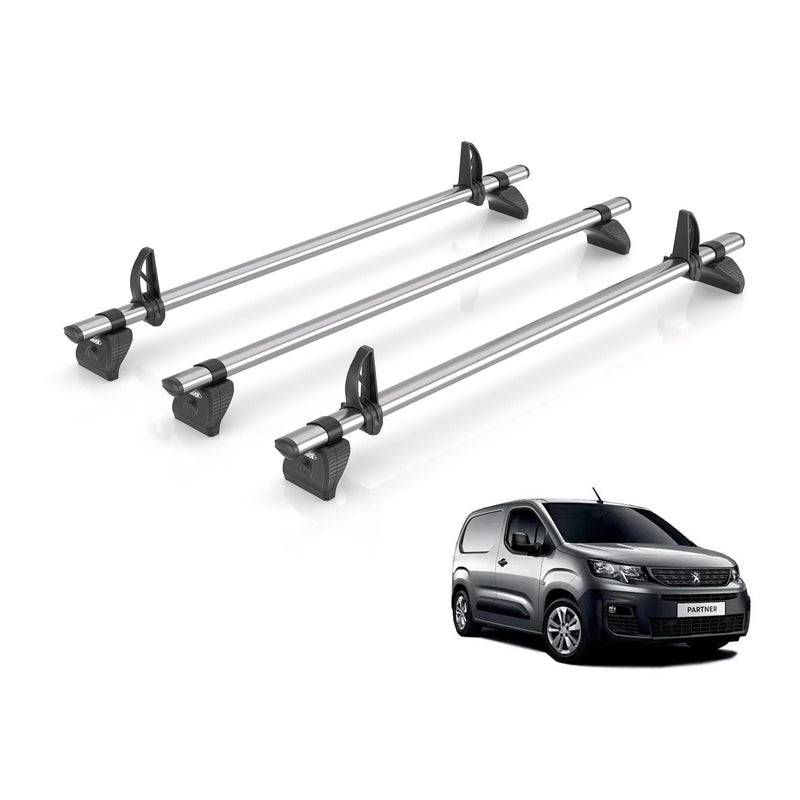 Peugeot Partner (2018 onwards) - Rhino Kammbar Fleet Roof Bars