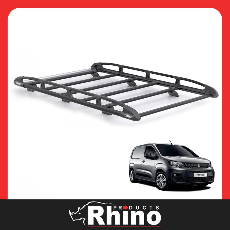 Peugeot Partner (2018-) - Rhino KammRack Black Roof Rack