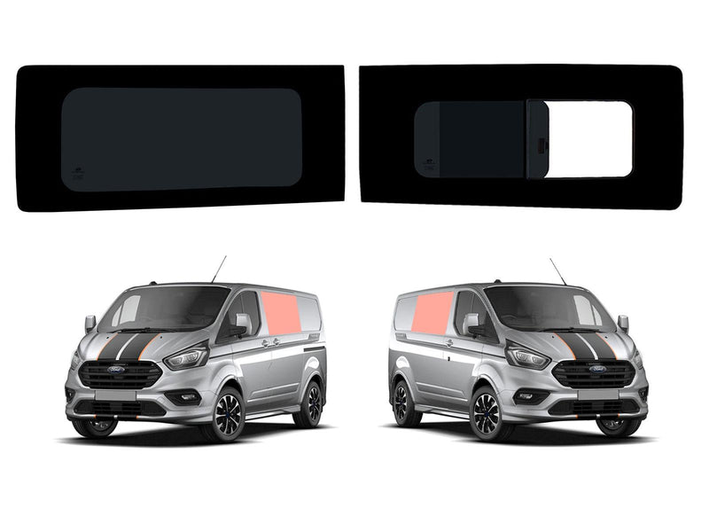 Ford Transit Custom (2013-2023) Opening Driver Fixed Passenger Side Tint Camper Van Glass