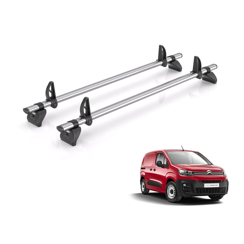 Citroen Berlingo - 2 Rhino Kammbar Fleet Roof Bars (Steel)
