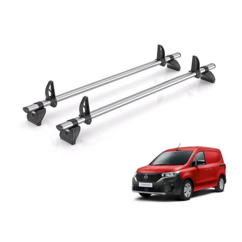 Nissan Townstar (2022-) - 2 Rhino Kammbar Fleet Roof Bars (Steel)