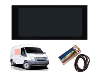 Ford Transit (2000-2014) Driver Side Fixed Window Privacy Camper Glass with Fitting Kit