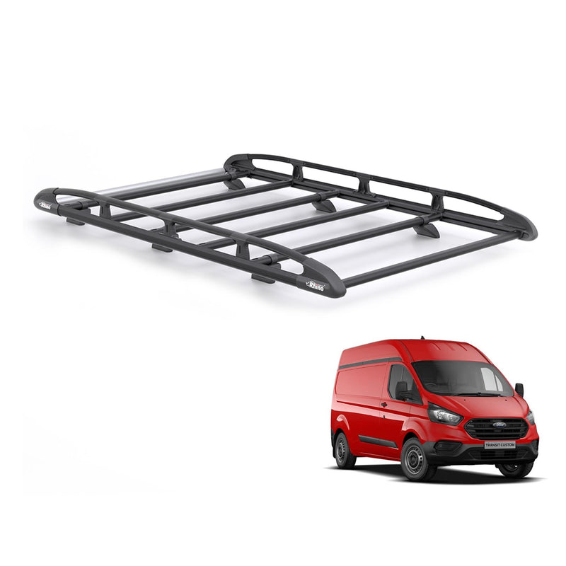 Ford Transit (2013-2024) Custom - Rhino KammRack Black Roof Rack