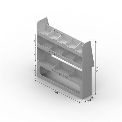 Fiat Doblo (2022-) Plywood Van Racking - Driver Side