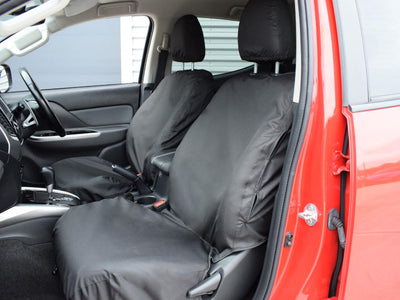Mitsubishi L200 (2015-) - Tailored Seat Covers in Black (Front & Rear Bundle)