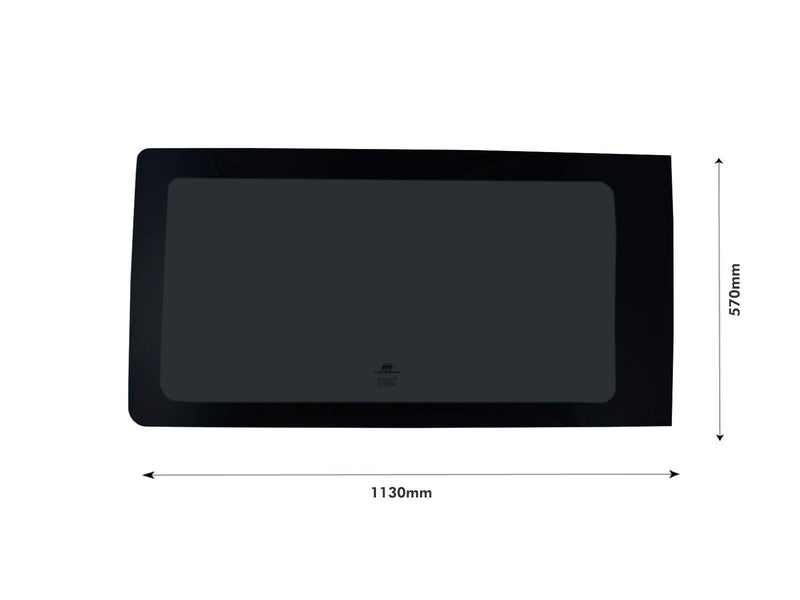 VW Transporter T5 (2003-2015) Passenger Side Fixed Window Privacy Camper Glass with Fitting Kit