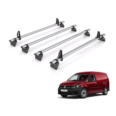 VW Caddy (2010-2015) - Rhino Kammbar Fleet Roof Bars
