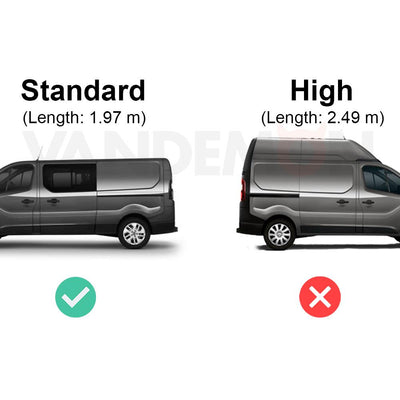 Vauxhall Vivaro Roof Rack for 2014-2019 4x Roof Bars + Loadstops Van Guard Trade