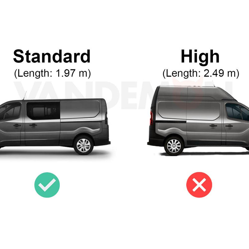Vauxhall Vivaro Roof Rack for 2014-2019 4x Roof Bars + Loadstops Van Guard Trade