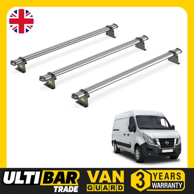 Nissan NV400 (2010-2021) - 3 Van Guard Ultibar Trade Roof Bars