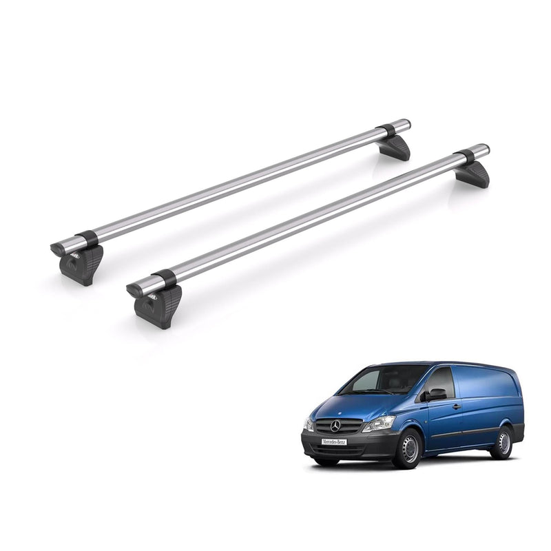 Mercedes Vito Roof Rack Fits 2003-2014 Models 2x Roof Bars Rhino Kammbar Fleet