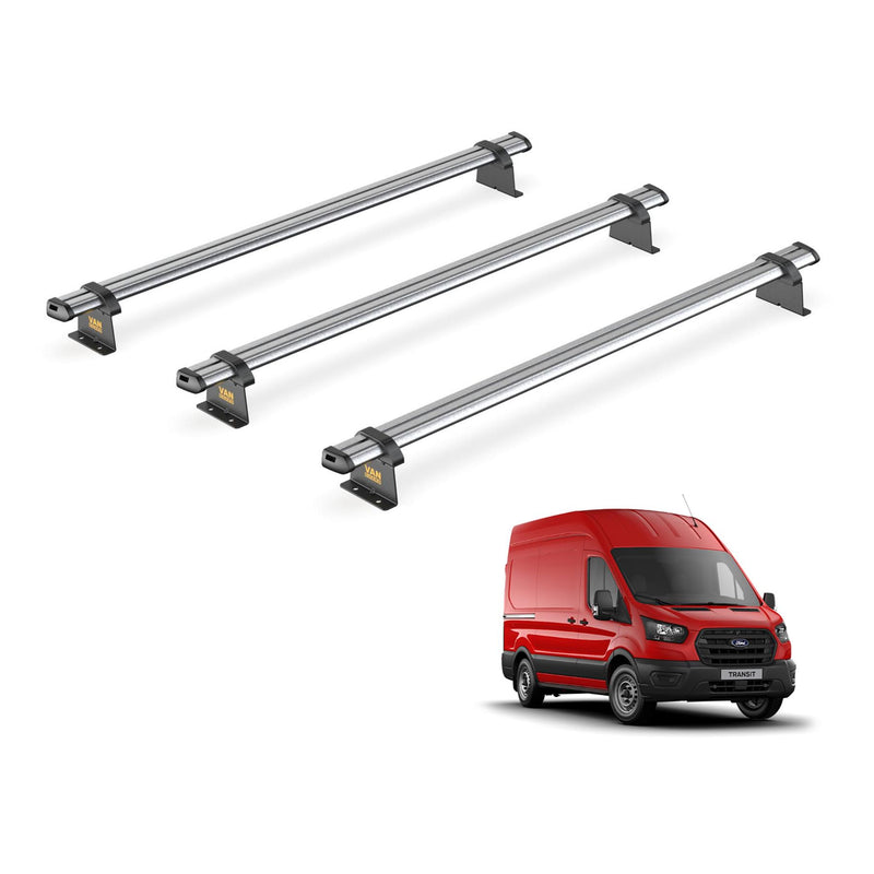 Ford Transit (2013-2024) - 3 Van Guard Ultibar Trade Roof Bars