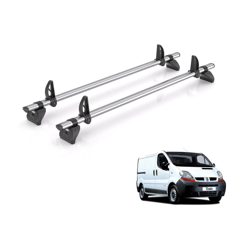 Renault Trafic Roof Rack Fits 2001-2014 Models 2x Roof Bars Rhino Kammbar Fleet