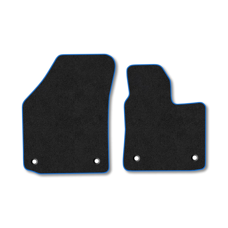 VW Caddy (2004-2015) Carpet Floor Mat Blue Trim