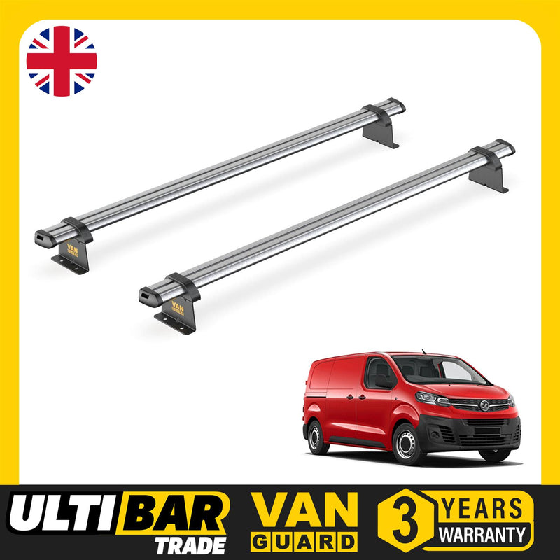 Vauxhall Vivaro (2019-) - 2 Van Guard Ultibar Trade Roof Bars
