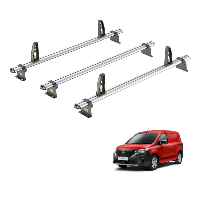 Van Guard Ulti Bar+ 3 Bars Roof Rack For The Nissan Townstar 2022+