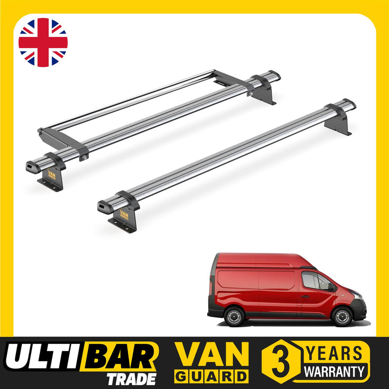 Nissan Primastar Roof Rack for 2022+ [H2 Roof] 2 Bars & Roller - Van Guard Trade