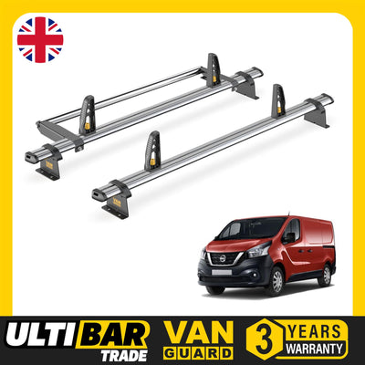 Nissan NV300 Roof Rack for 2016+ 2x Bars & Roller & Loadstops Van Guard Trade