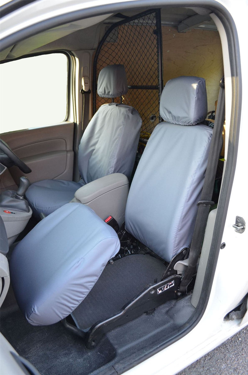 Renault Kangoo (2008-) - Tailored Front Row Fold Pass. Seat Covers in Grey (1+1)