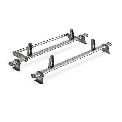 Vauxhall Vivaro Roof Rack (2001-14 High Roof) 2 Bars Bundle Van Guard Ulti Trade