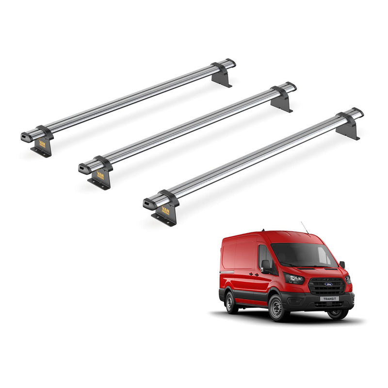 Ford Transit (2013-2024) - 3 Van Guard Ultibar Trade Roof Bars