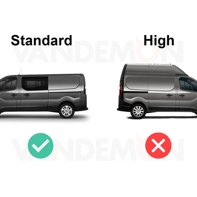 Fiat Talento (2016-2020) - 3 Rhino Kammbar Pro Roof Bars (Aluminium)