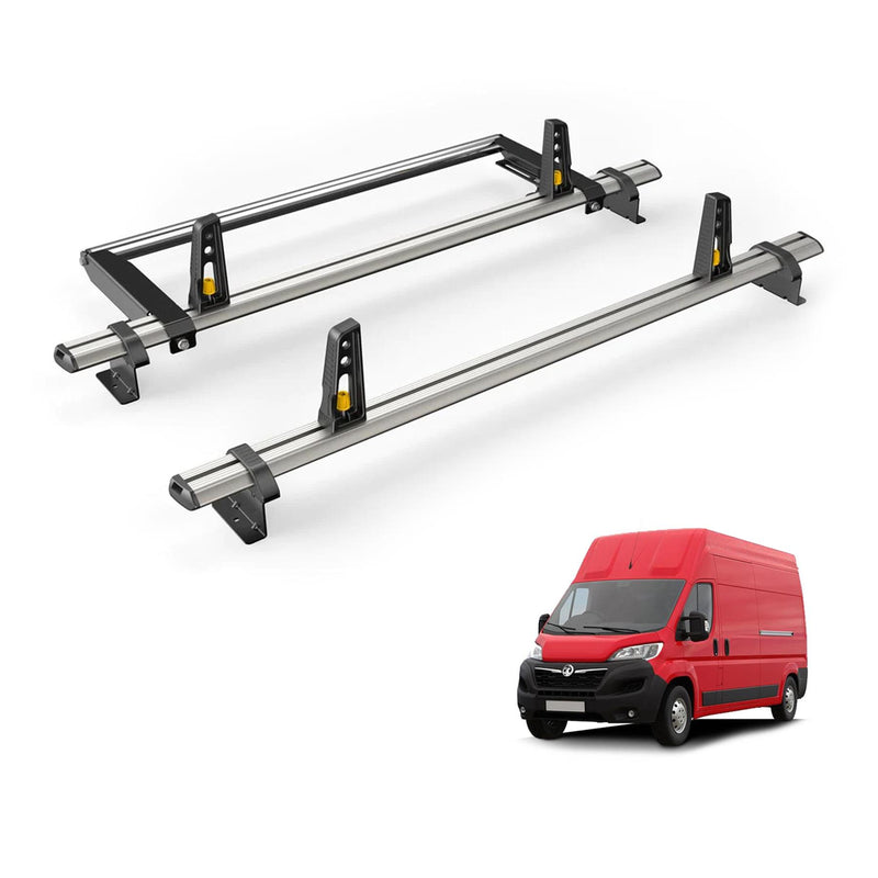 Vauxhall Movano Roof Rack for 2022+ L3H3/L4H3 2x Bars & Roller - Van Guard Plus