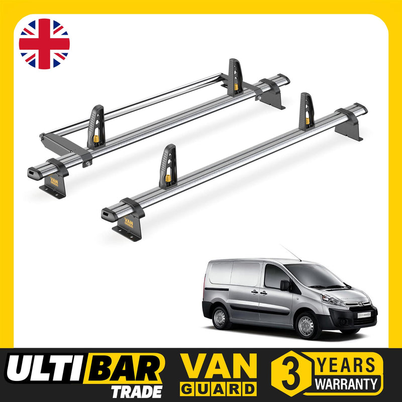 Toyota ProAce Roof Rack for 2013-2016 [Low Roof] 2 Bars & Roller Van Guard Trade
