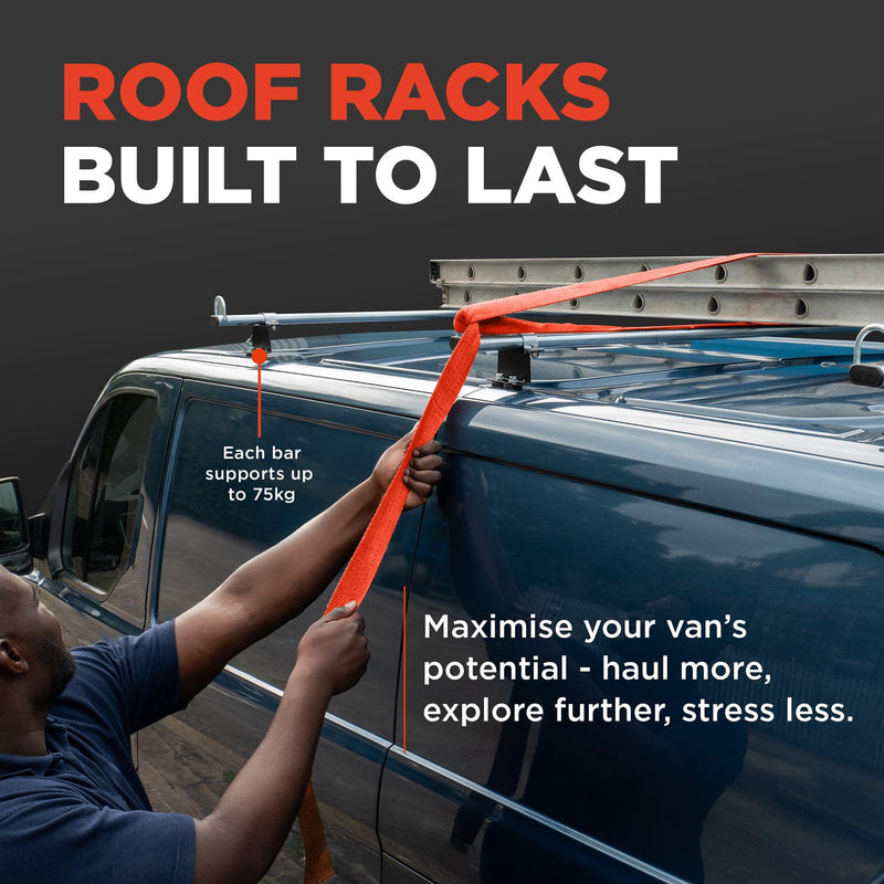 2 Bar Roof Rack For Volkswagen T5 Transporter 2002-2015