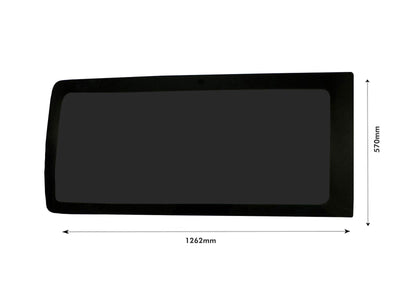 Right Hand Rear Quarter Tinted Fixed Window for VW Transporter T5 (03-15) [LWB]