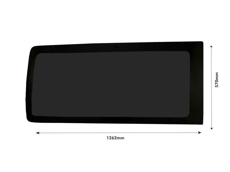 Right Hand Rear Quarter Tinted Fixed Window for VW Transporter T5 (03-15) [LWB]