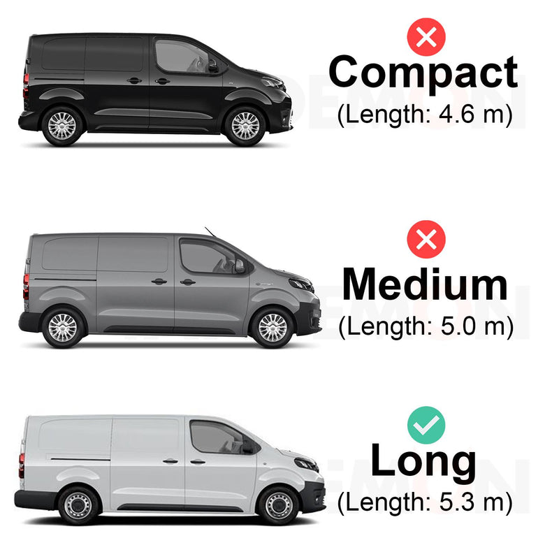 Toyota ProAce (2016-2024) - 2 Van Guard Ultibar Trade Roof Bars + Roller