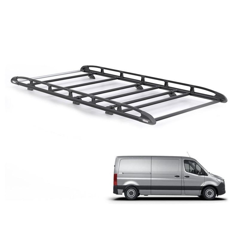 Mercedes Sprinter (2018-) - Rhino KammRack Black Roof Rack
