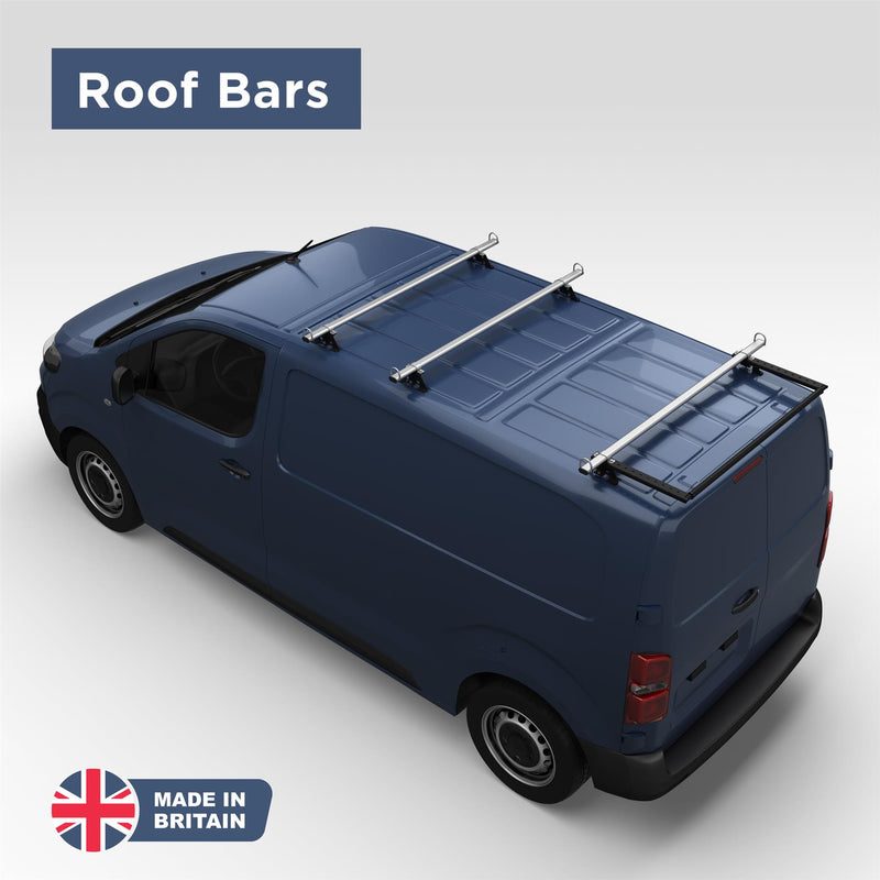 Citroen Dispatch (2016-) - 3 Roof Bars & Roller